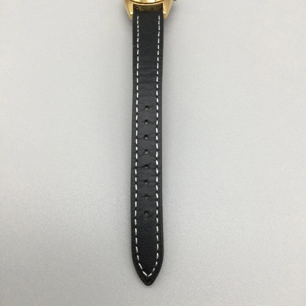 Vintage Seiko 5 Automatic 17j Womens Watch 23mm Gold Tone 4206-0339 Leather